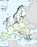 carte d'Europe Natura 2000